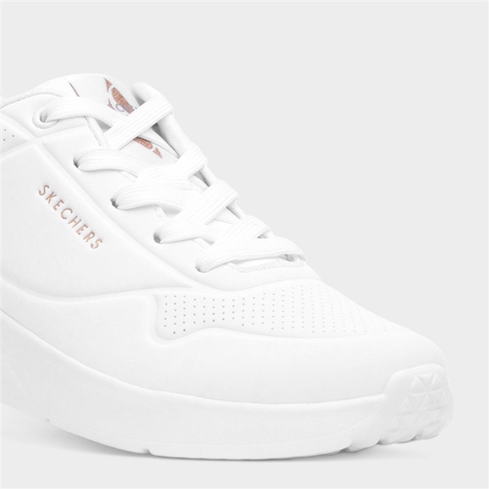 Uno Lite Shimmer Womens White Trainer