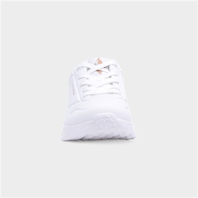 Uno Lite Shimmer Womens White Trainer