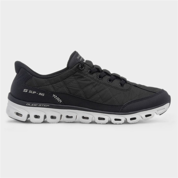 Slip Ins Womens Black Wide Fit Trainer