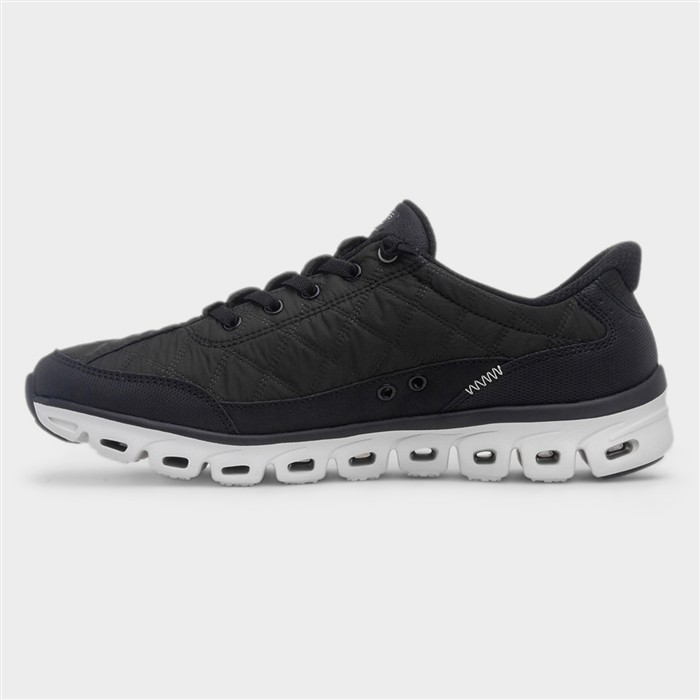 Slip Ins Womens Black Wide Fit Trainer