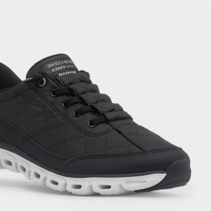 Slip Ins Womens Black Wide Fit Trainer