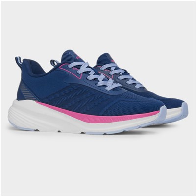 Supernova Womens Navy Lace Up Trainer