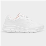 Osaga Stardust Womens White Lace Up Trainer (Click For Details)