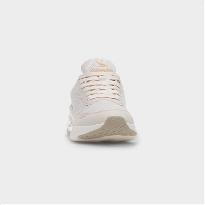 Triton Womens Beige Lace Up Trainer