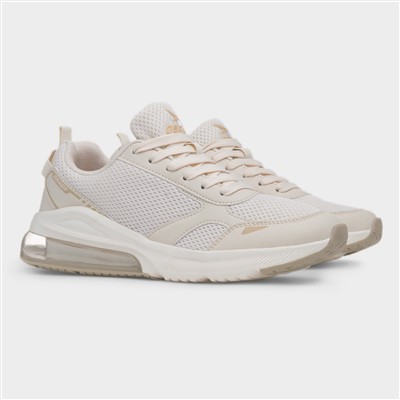 Triton Womens Beige Lace Up Trainer