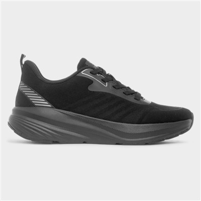 Supernova Womens Black Lace Up Trainer