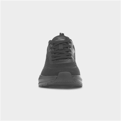 Supernova Womens Black Lace Up Trainer