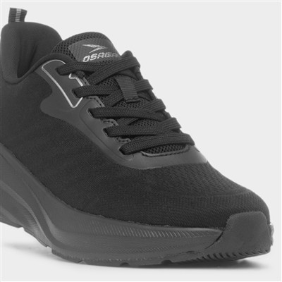 Supernova Womens Black Lace Up Trainer