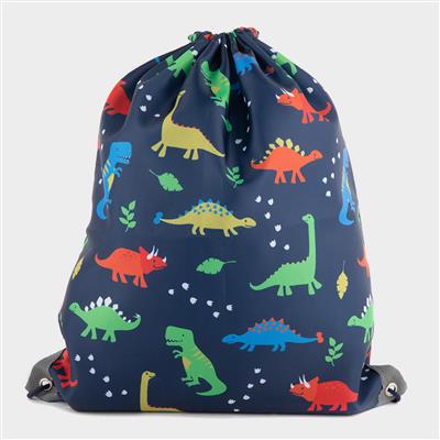 Boys Navy Dinosaur Plimsoll Bag