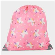 Lilley Sparkle Kids Pink Unicorn Plimsoll Bag (Click For Details)