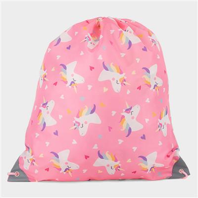 Kids Pink Unicorn Plimsoll Bag