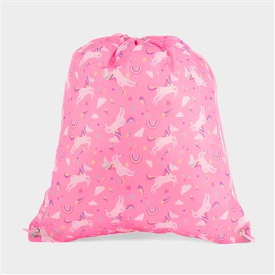 Dawley Pink Unicorn Print Plimsoll Bag