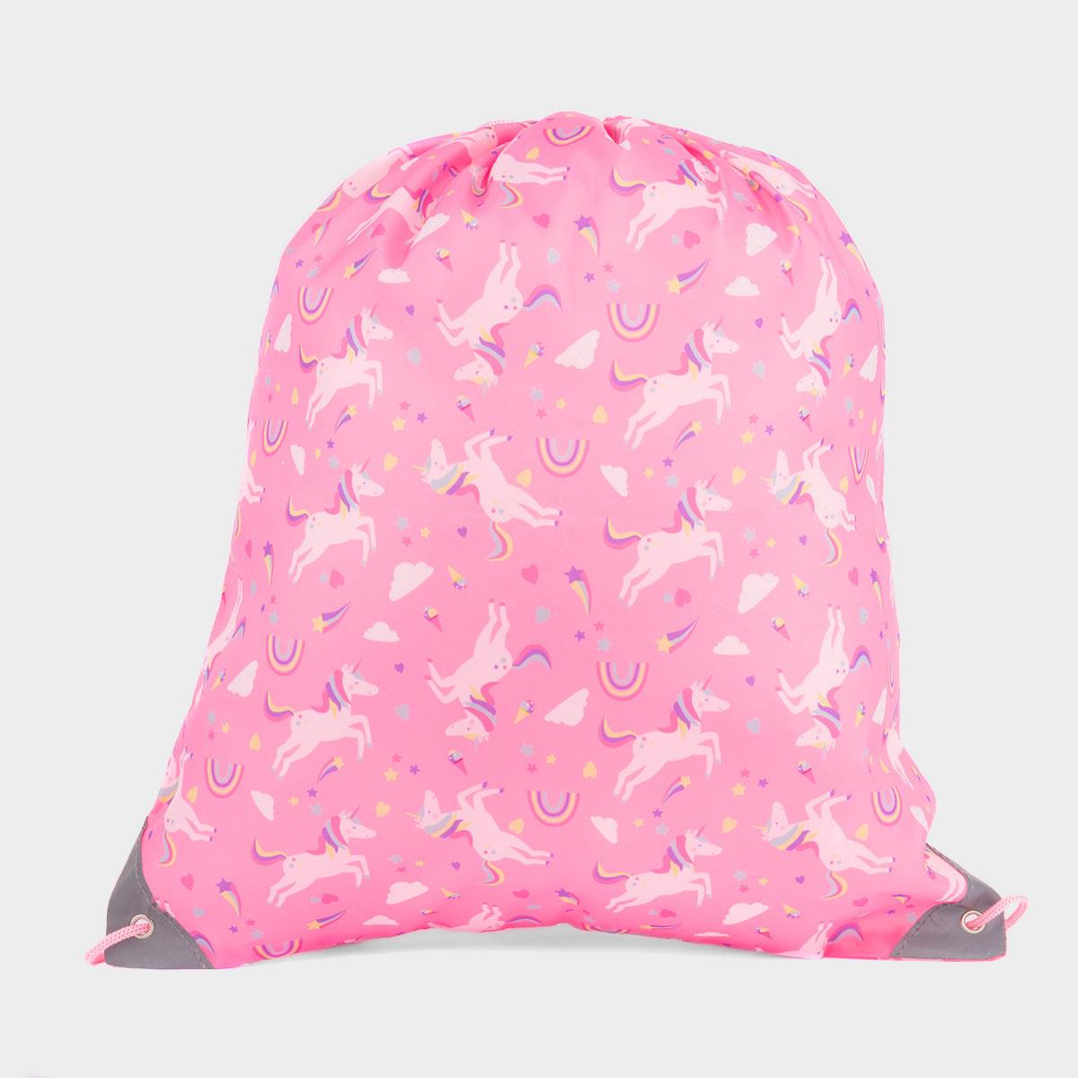 Dawley Pink Unicorn Print Plimsoll Bag