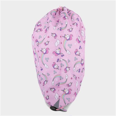 Bexley Pink Unicorn Print Pump Bag