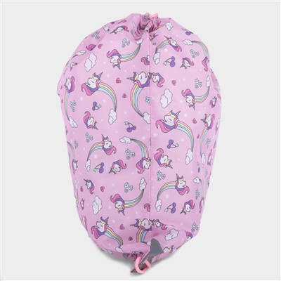 Bexley Pink Unicorn Print Pump Bag