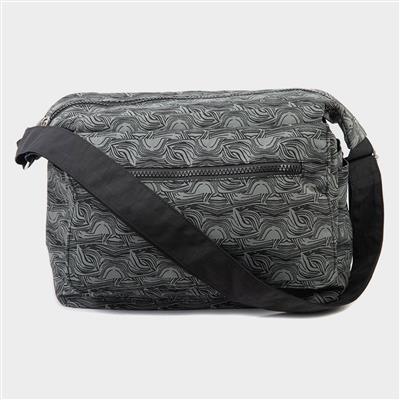 Black and Grey Cross Body Handbag