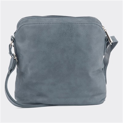 Womens Blue Cross Body Bag