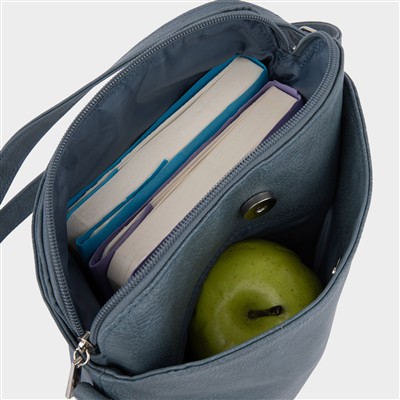 Womens Blue Cross Body Bag