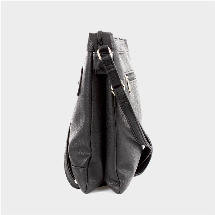 Black Zip Detail Handbag