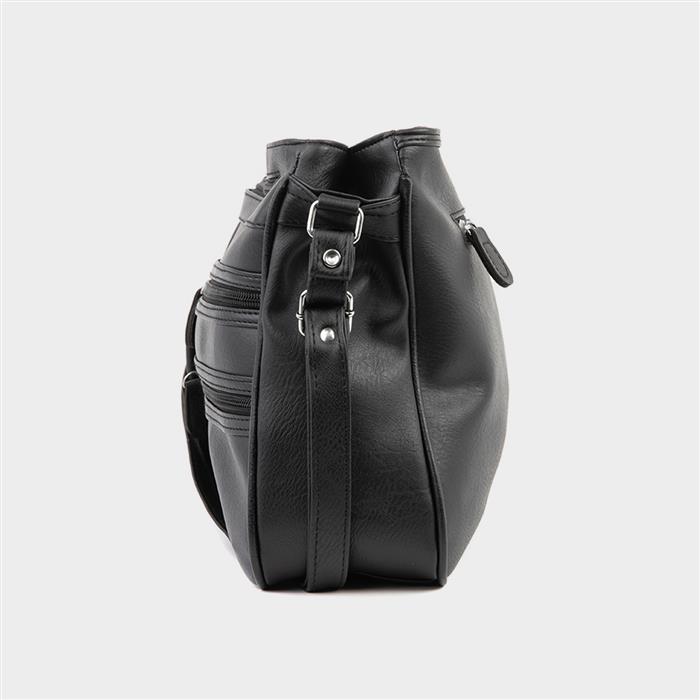 Organiser Shoulder Bag in Black