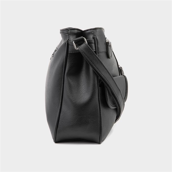 Organiser Shoulder Bag in Black
