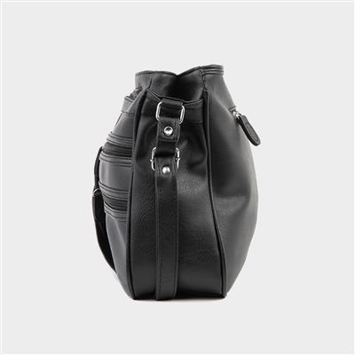Lindsay Organiser Shoulder Bag in Black