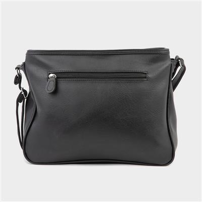 Lindsay Organiser Shoulder Bag in Black