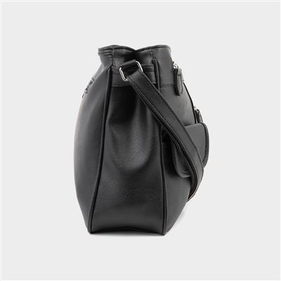 Lindsay Organiser Shoulder Bag in Black