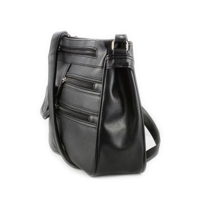 Lilley Organiser Shoulder Bag in Black-90279 | Shoe Zone
