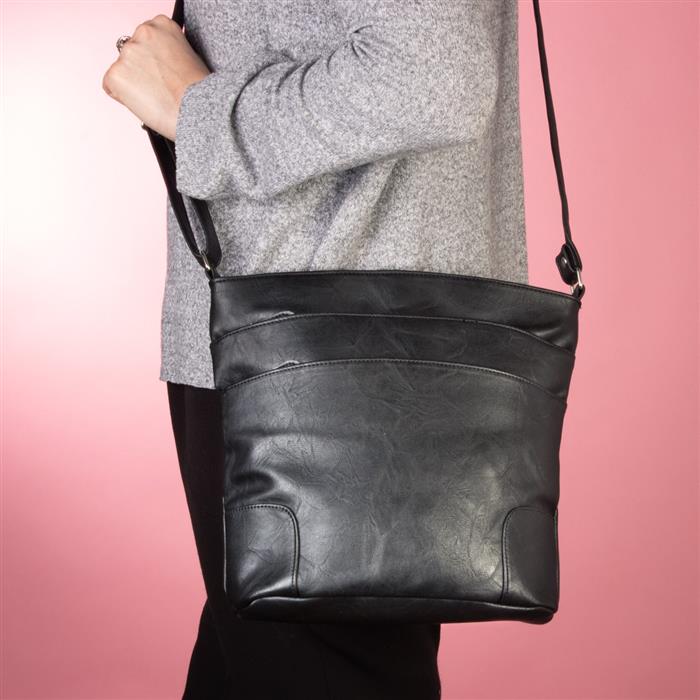 Women's Black Cross Body Bag