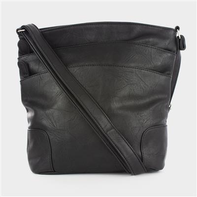 Black Multiple Pocket Cross Body Bag