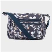 Navy Butterfly Print Cross Body Bag (Click For Details)