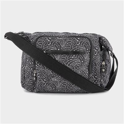 Orla Womens Black Printed Cross Body Bag