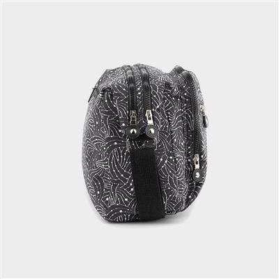 Orla Womens Black Printed Cross Body Bag