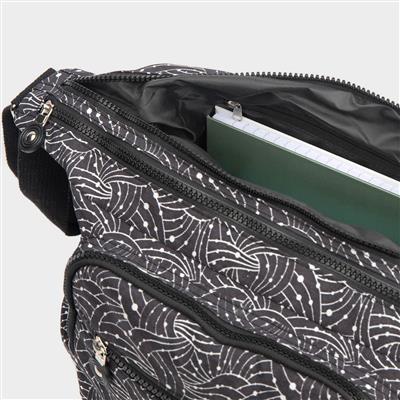 Orla Womens Black Printed Cross Body Bag