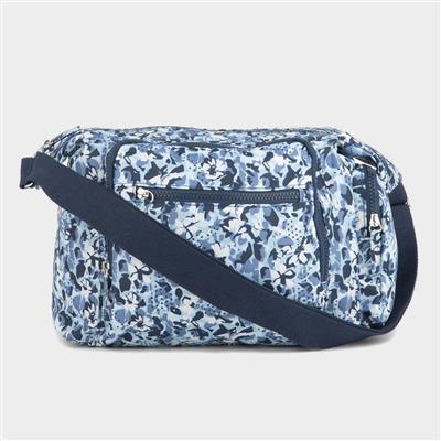 Womens Floral Blue Cross Body Bag