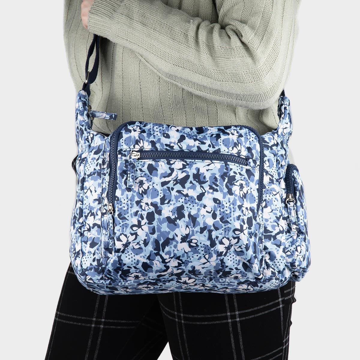 Lilley Cromer Womens Floral Blue Cross Body Bag-903028