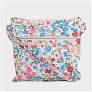 Lilley Womens White Floral Printed Bag (Click For Details)