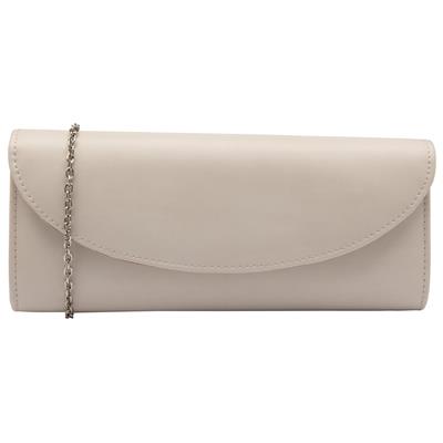 Claire Womens Nude Clutch Bag