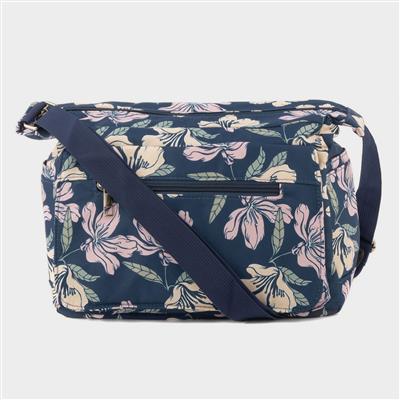 Octavia Womens Blue Floral Cross Body Bag