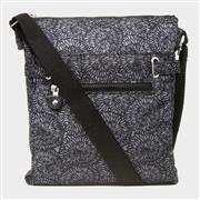 Black and Grey Patterned Cross Body Handbag (Click For Details)