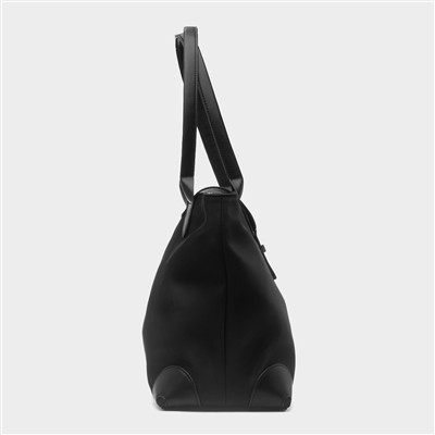 Womens Black Zip Up Handbag