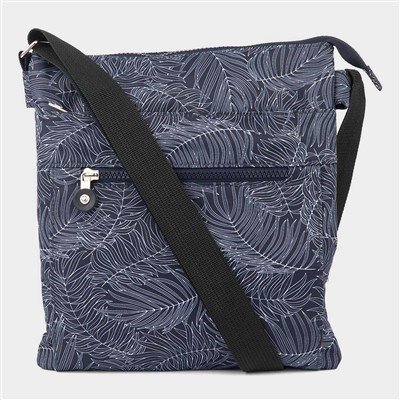 Blue Patterned Crossbody Bag