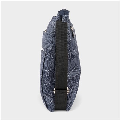 Blue Patterned Crossbody Bag
