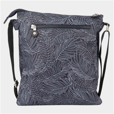 Blue Patterned Crossbody Bag