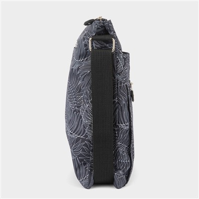 Blue Patterned Crossbody Bag