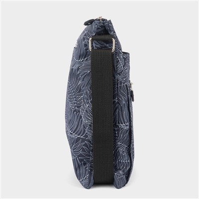 Blue Patterned Crossbody Bag