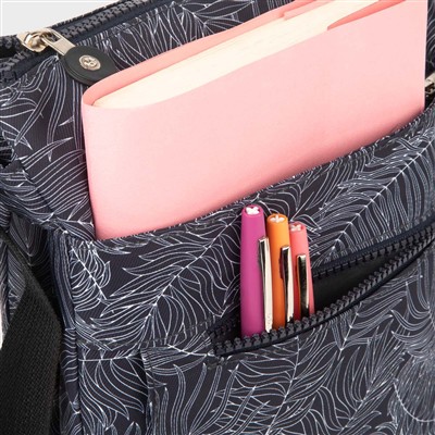 Blue Patterned Crossbody Bag