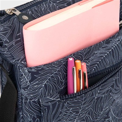 Blue Patterned Crossbody Bag