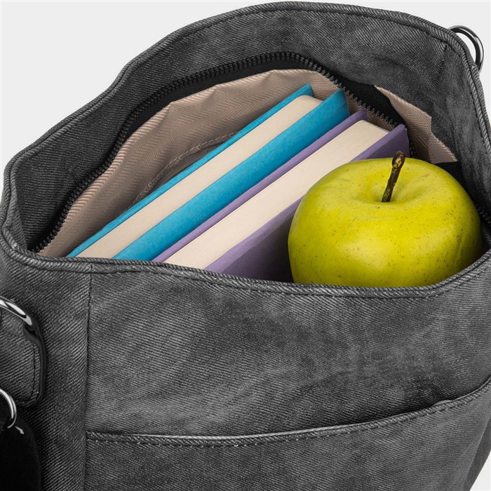 Womens Grey Crossbody Bag